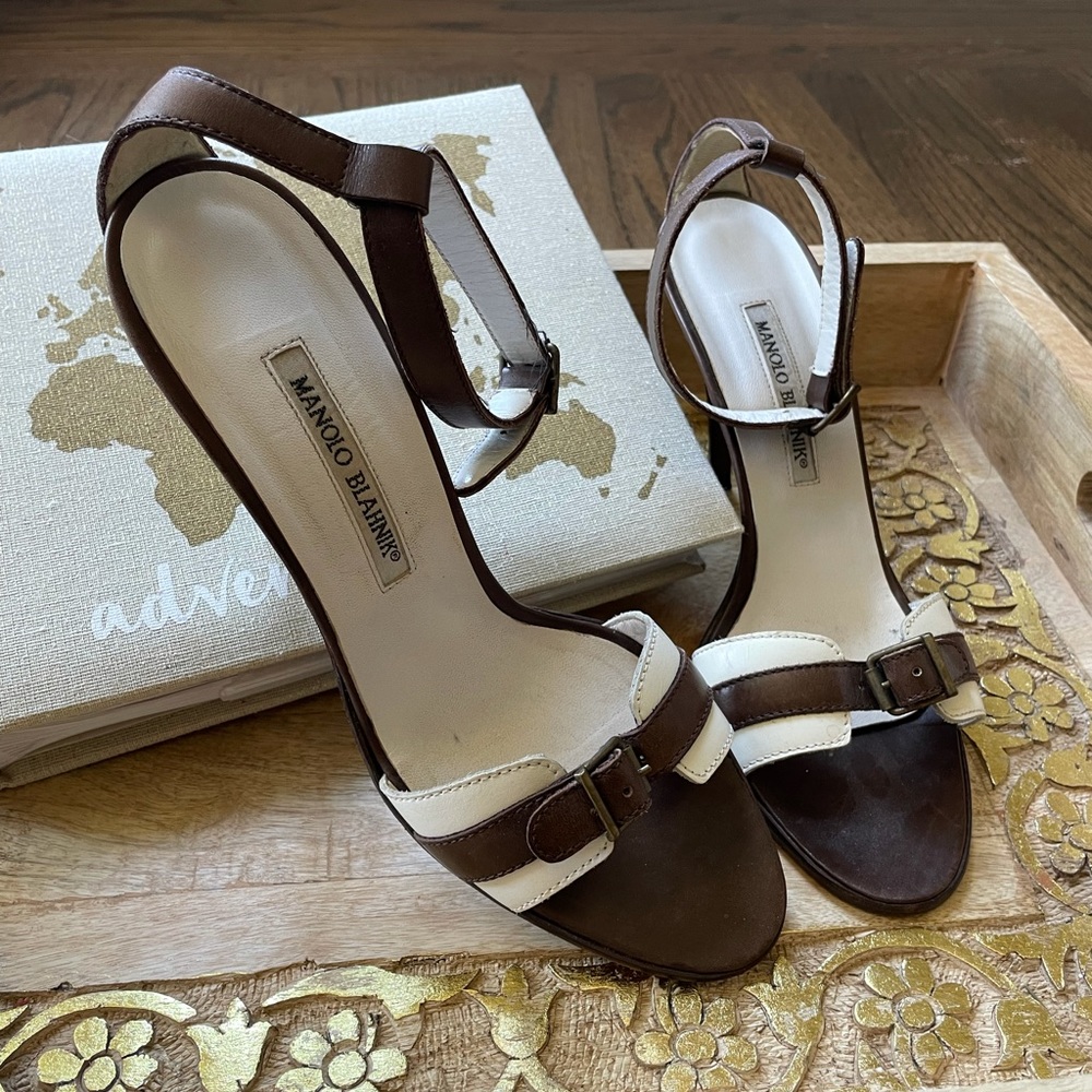 Vintage Manolo Blahnik Buckle Heels